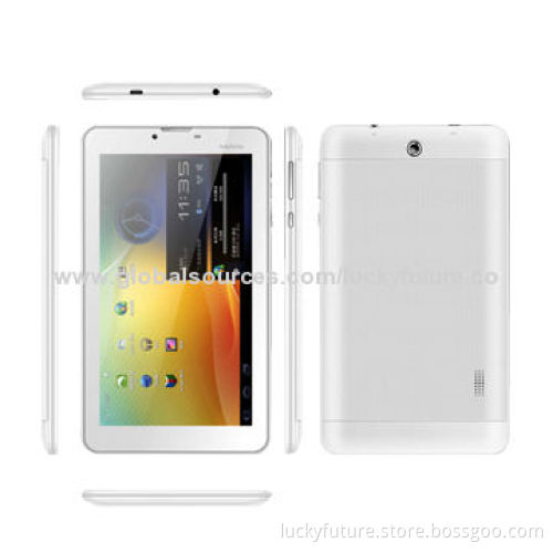 7" MT8312 Android 4.2 Dual-core Tablet PC, 512MB RAM/4GB ROM, Wi-Fi/BT/3G/2G/GPS/2 Cameras/2200mAh